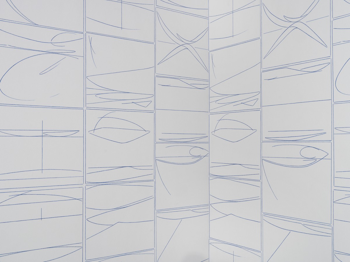 Julie Beaufils, Gen&egrave;se, 2022, variable dimensions, wallpaper. Picture: Julien Gremaud