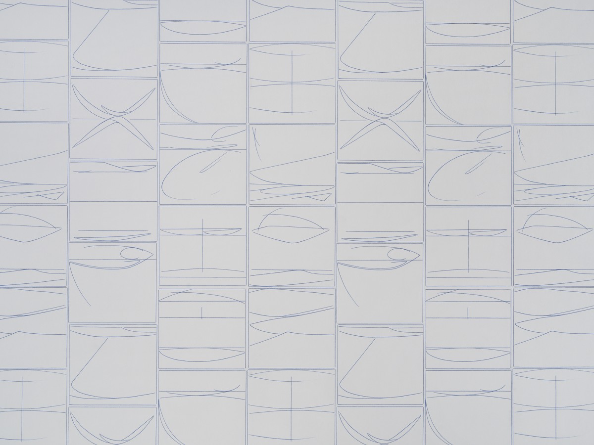 Julie Beaufils, Gen&egrave;se, 2022, variable dimensions, wallpaper. Picture: Julien Gremaud